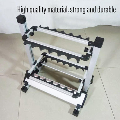 12/24 Hole Multi Functional Fishing Rod Holder Storage Rack Display Organizer - 12Holes